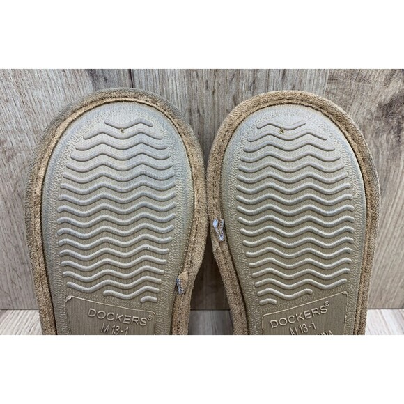 Dockers Kids Brown Split Toe Slippers Plaid Insoles Brown Kids  Size 13 M - Picture 14 of 16